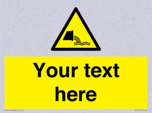 Custom Warning sewage effluent outfall